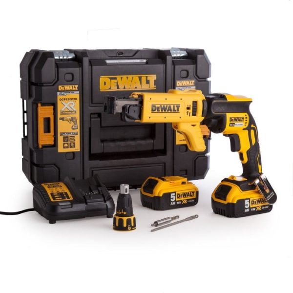 masina de insurubat cu acumulatori pentru gips carton dewalt dcf620p2k cadou manusa imersata in cauciuc masura10