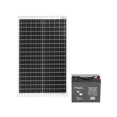 Panou solar fotovoltaic 30W cu baterie 12V/17Ah
