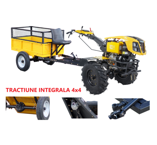 Motocultor cu tractiune 4x4