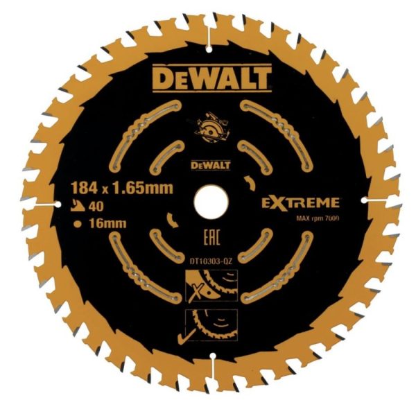 Panza fierastrau circular de taiere fina 184mm DeWalt DT10303