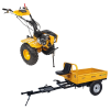 Motocultor ProGARDEN Campo 853 si remorca 500 kg, benzină, 7 CP, roți ATV