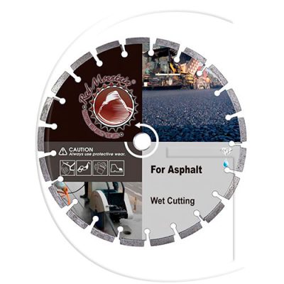 Pânză de ferăstrău cu diamant Sudarea cu laser Pentru asfalt Tăiere umedă Ø: 300 mm Ø orificiu ax: 25,4 mm Dimensiune segment: 40x3,0x8/10 mm Numar segmente: 18