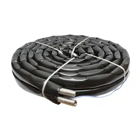 Țeava flexibila inox dubla DN25, 10m, gofrata, izolata, cu cablu sonda temperatura pentru sisteme solare